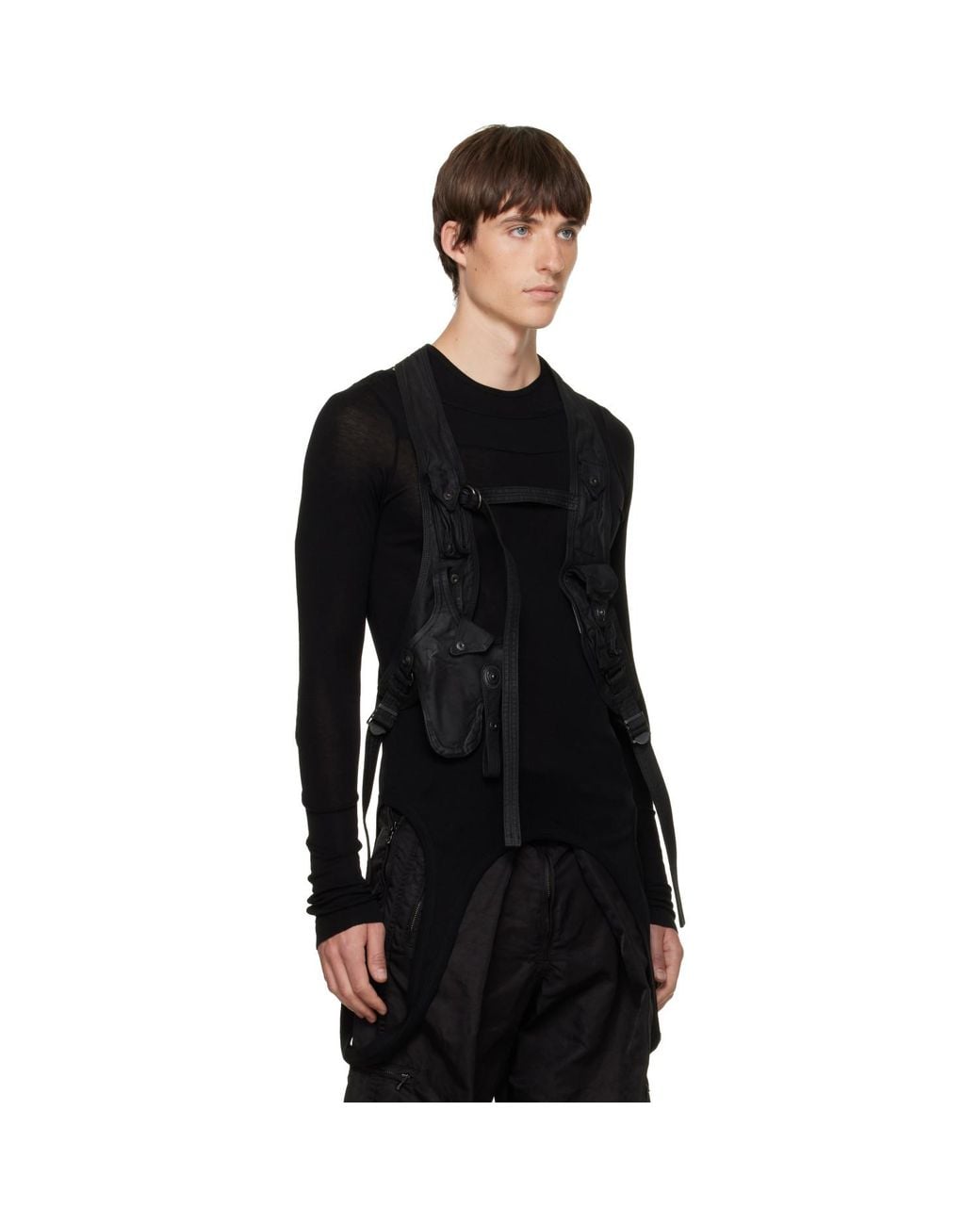 Julius Black Holster Vest for men