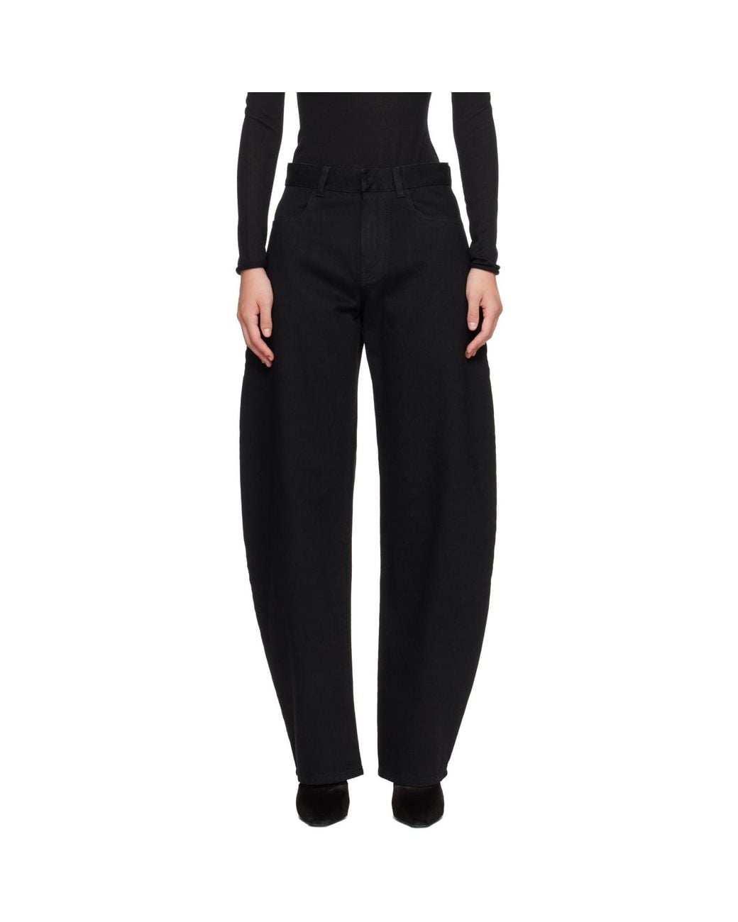 Alaïa Black Round Jeans