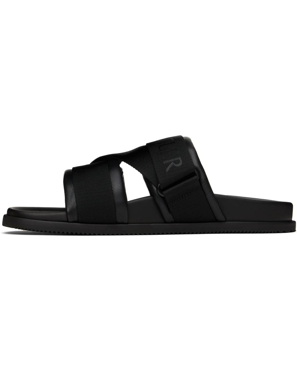 Moncler Black Mon Summer Sandals for men