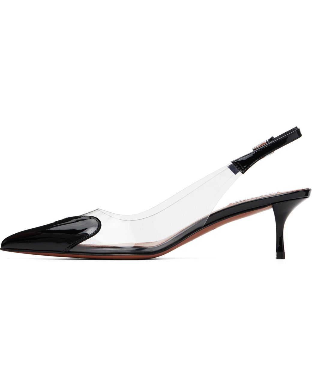 Alaïa Black 'Le Cœur' Slingback Heels