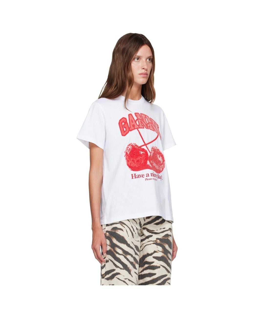 Ganni Red Cherry T-Shirt