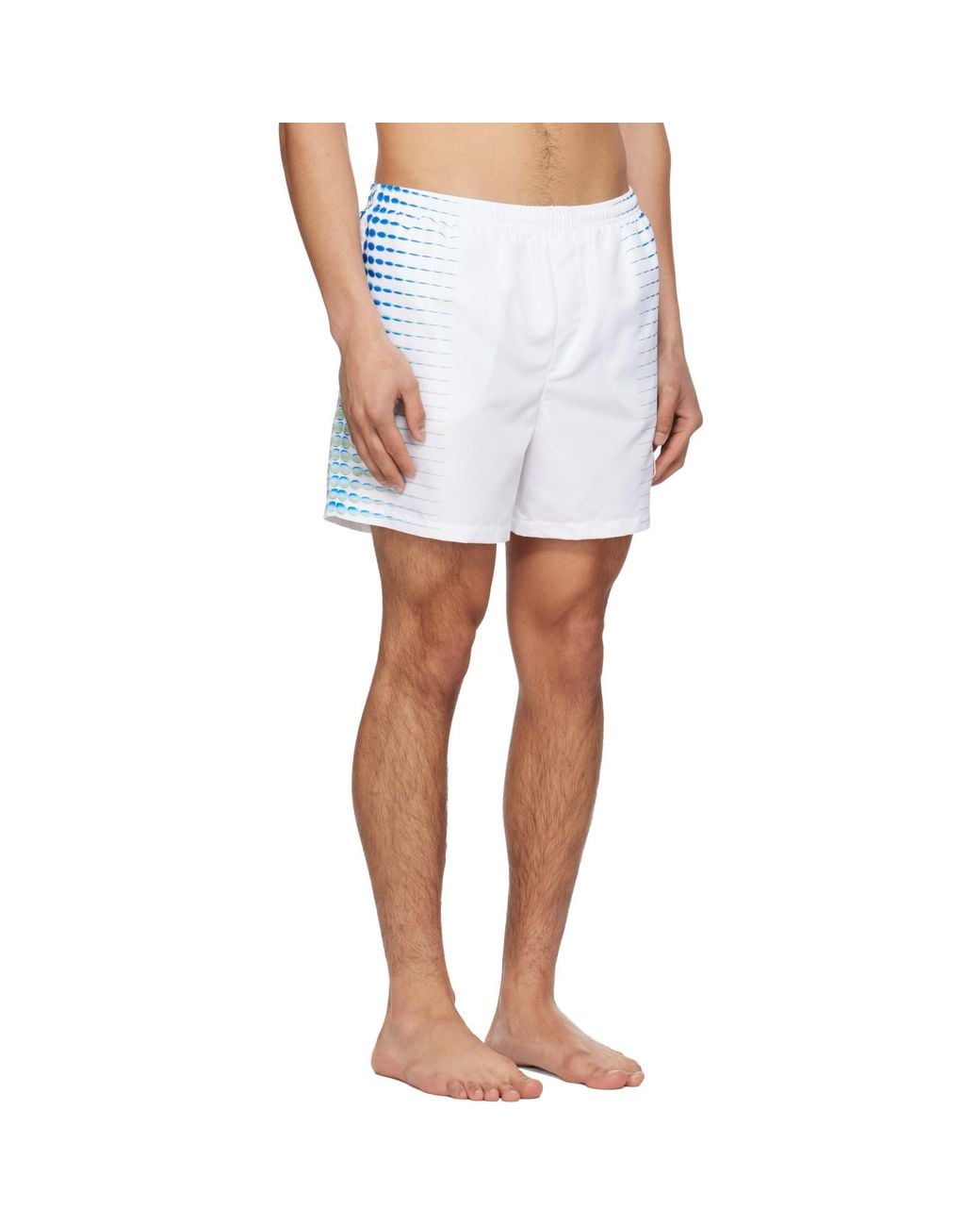 Casablanca White Printed Shorts for men
