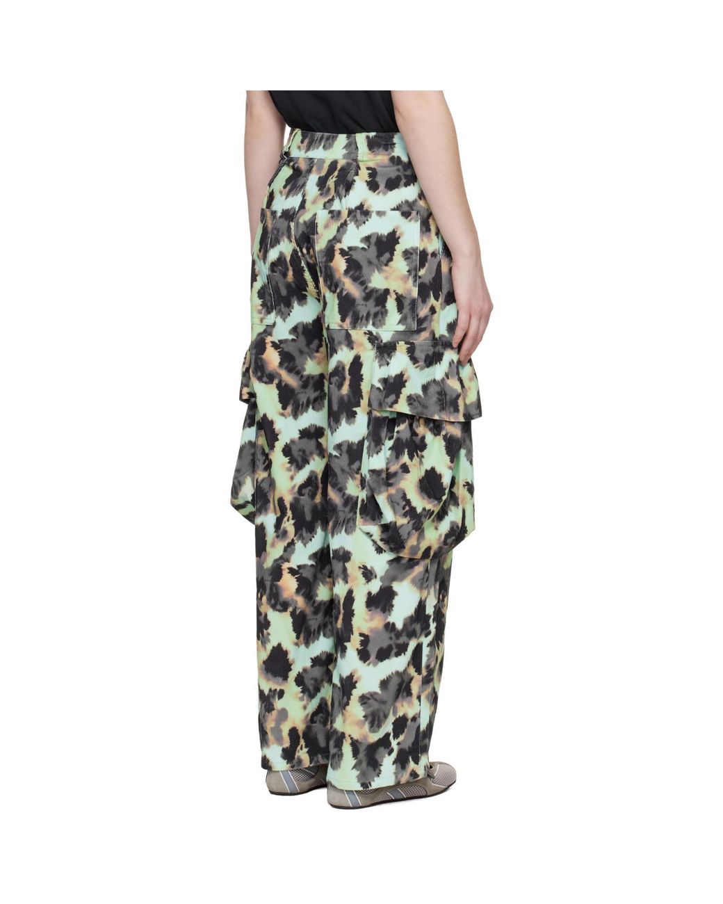 Collina Strada Black Pleated Cargo Pants
