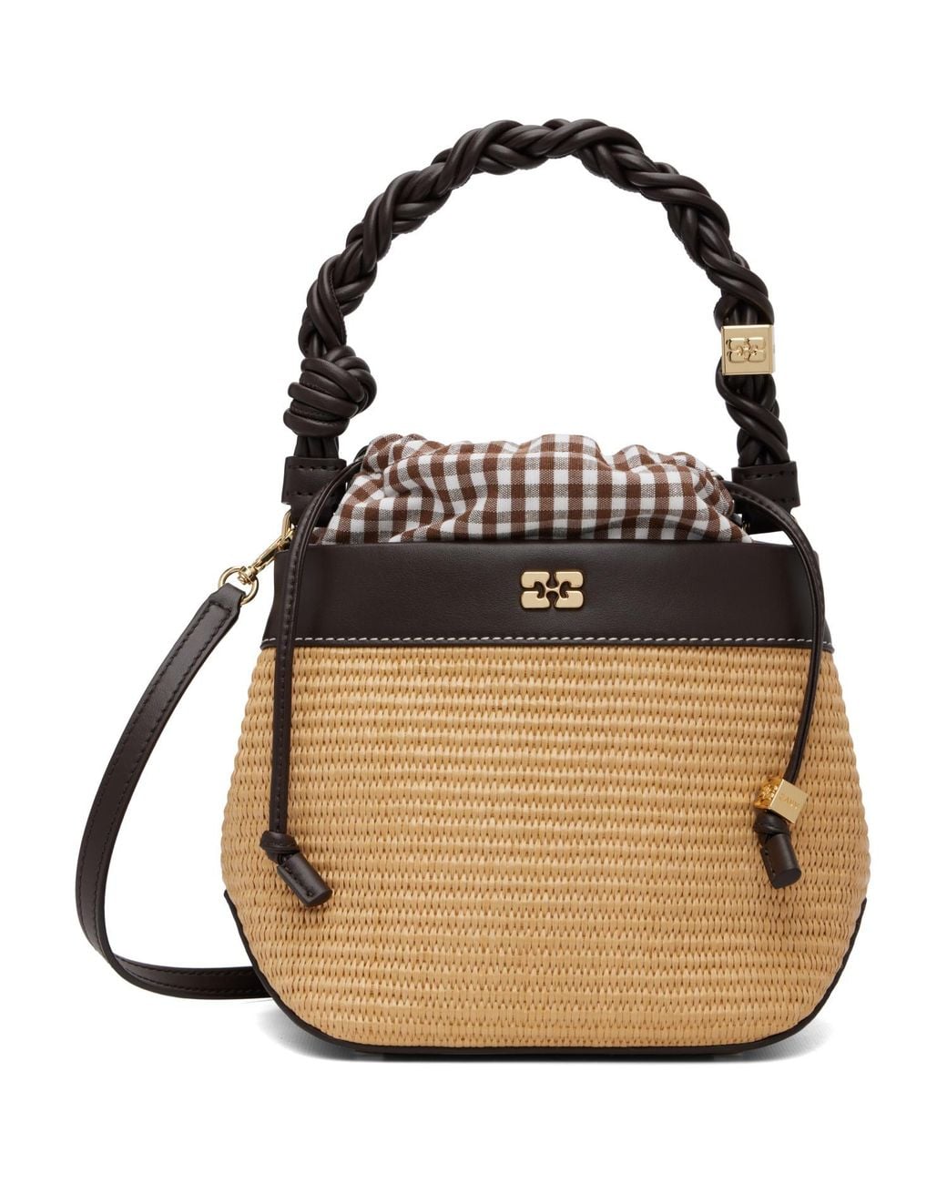 Ganni Black Bou Bucket Bag