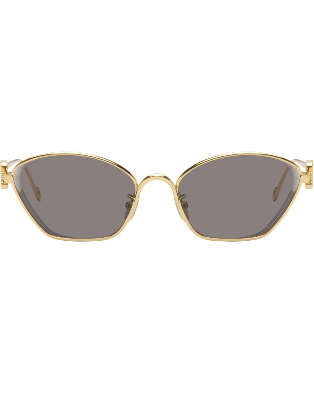 Loewe Gray Anagram Hexagonal Sunglasses