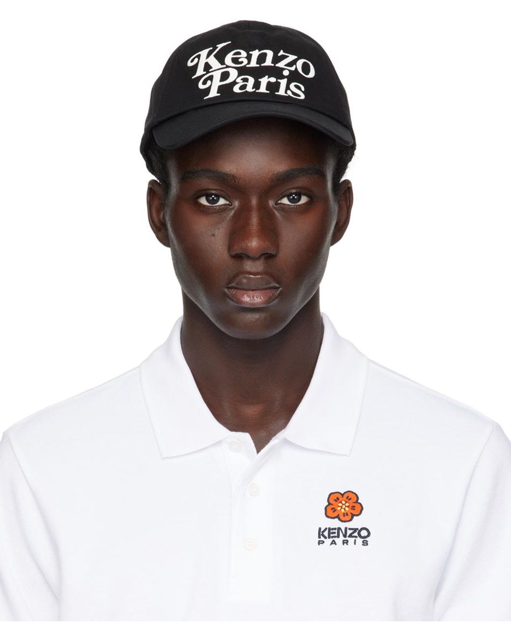 KENZO Paris Utility Cap in Black for Men Lyst UK
