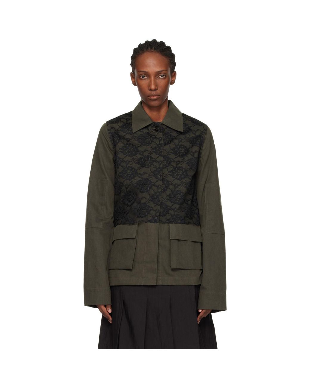 Our Legacy Black Khaki Split Jacket