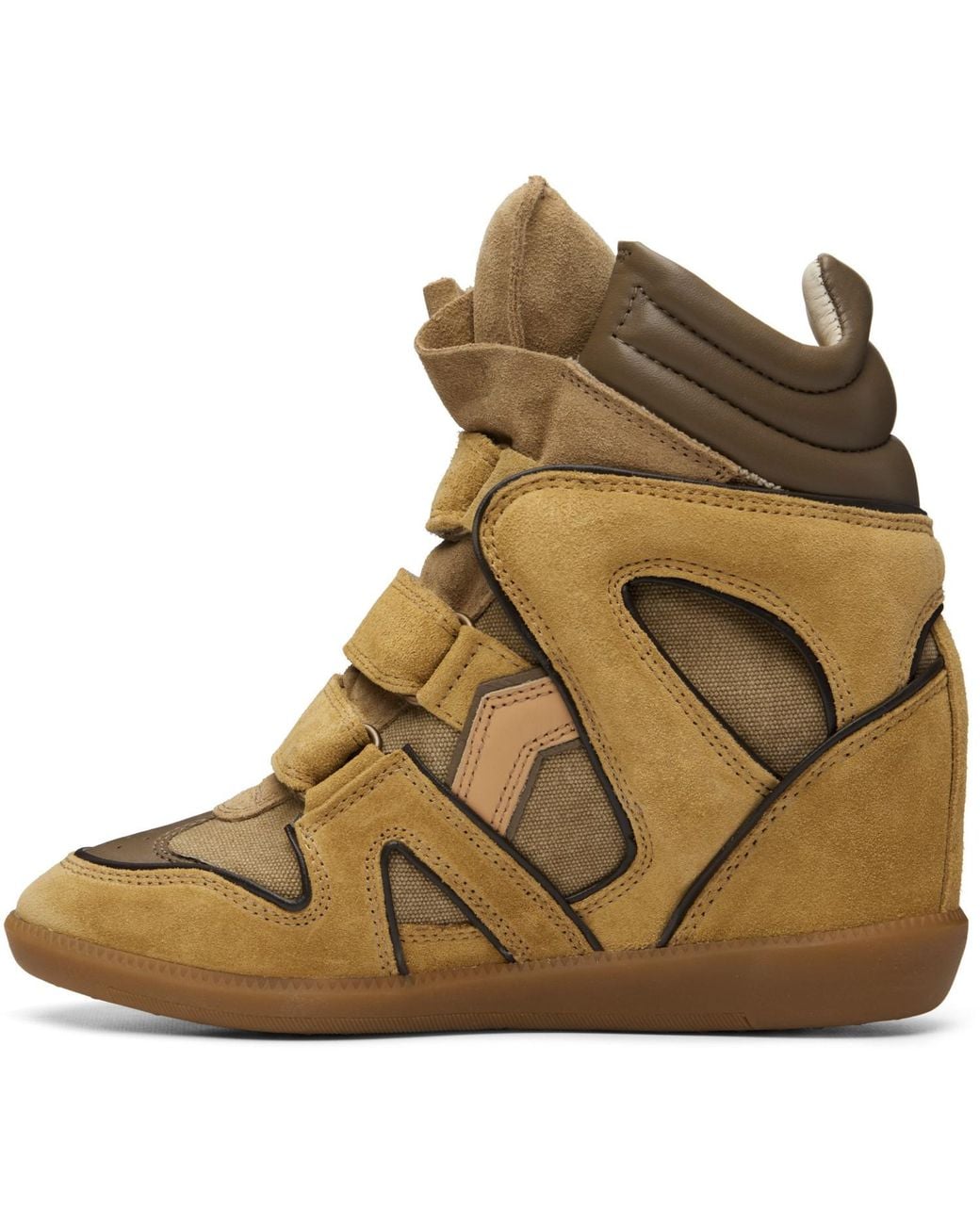 Isabel Marant Brown Khaki & Tan Bekett Sneakers