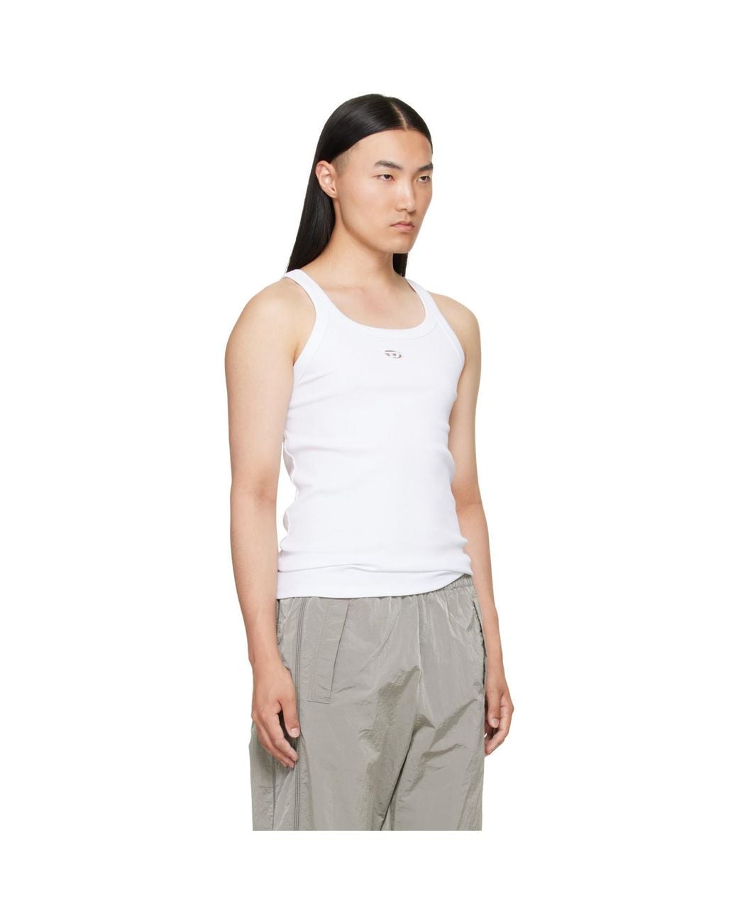 DIESEL White T-Wife-Dco Tank Top for men