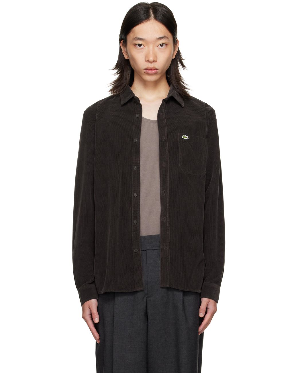 Lacoste Black Regular Fit Shirt for men