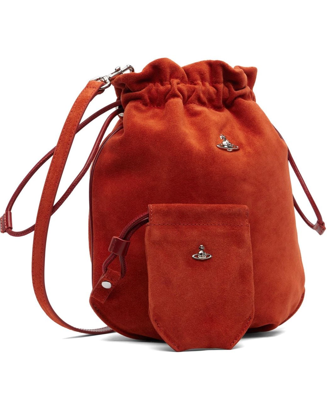 Vivienne Westwood Red Drawstring Pouch Bag