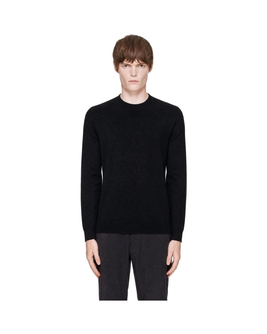 Veilance Black Conic Wool Midlayer Sweater for men