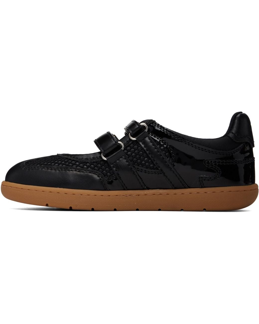 Ganni Black Sue Double Strap Sneakers