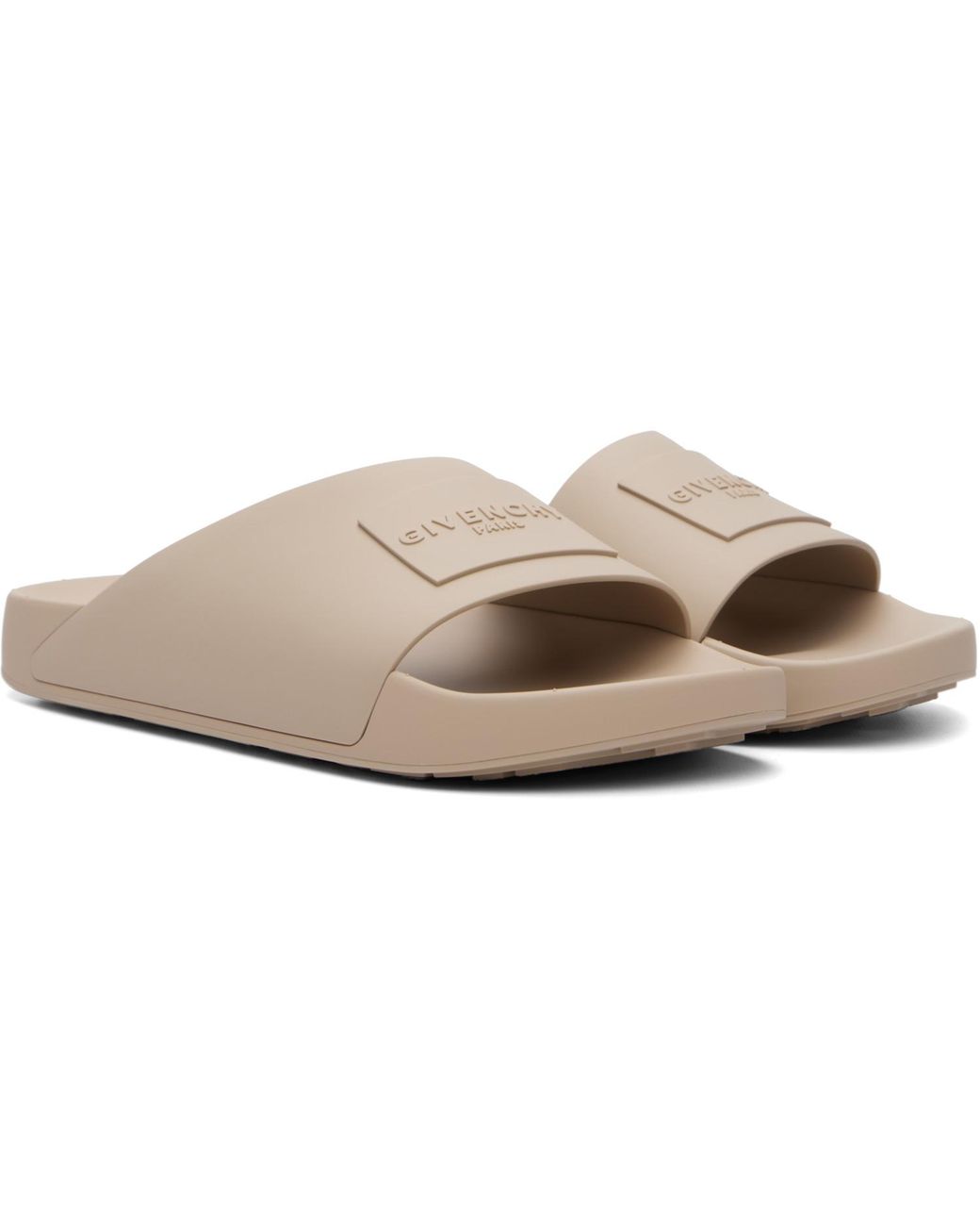 Givenchy White Label Slide Sandals for men