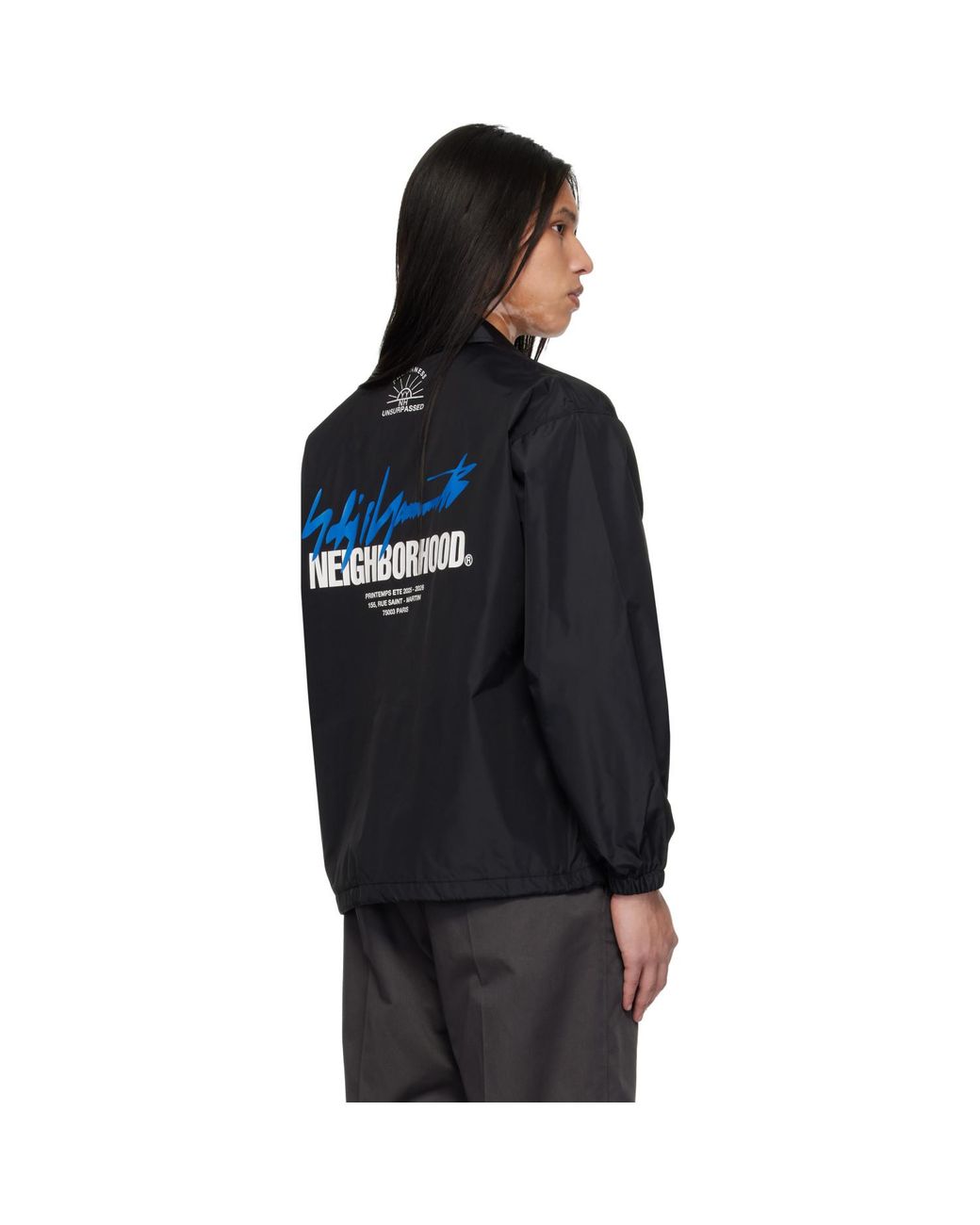 Yohji Yamamoto Black Neighborhood Edition Windbreaker Jacket for men