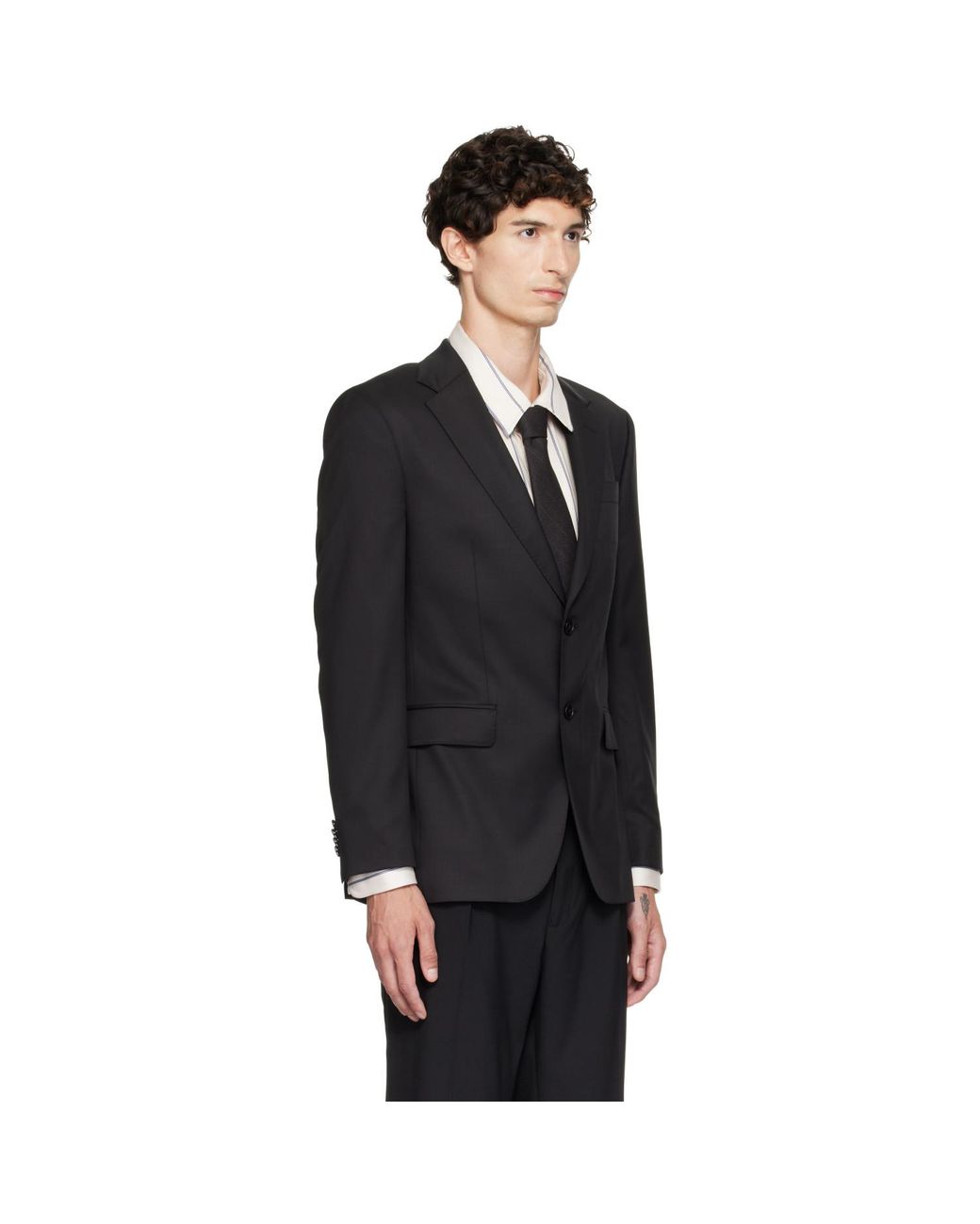 Boss Black Slim-Fit Virgin Wool Serge Blazer for men