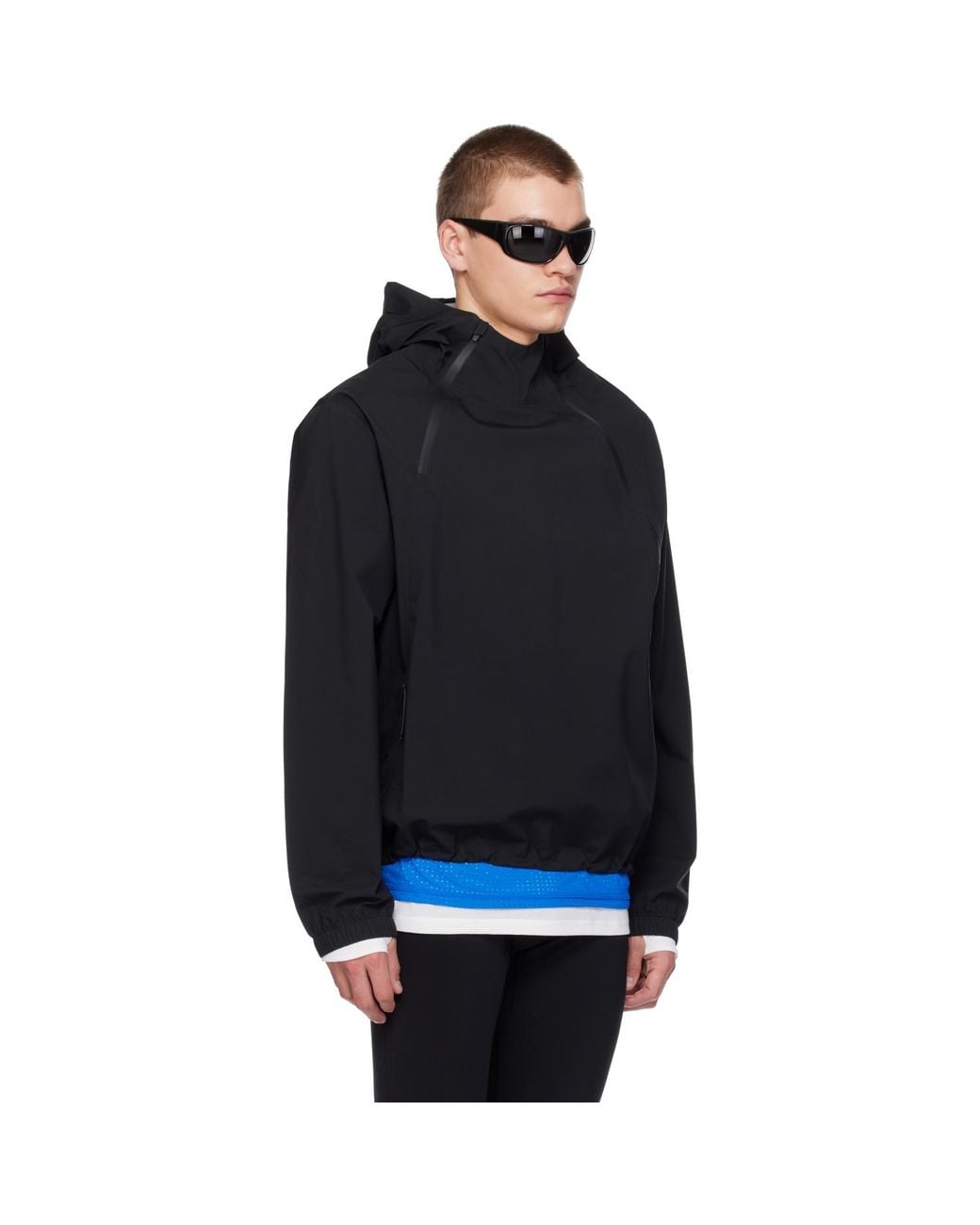Literary Sport Black Emerson Running Jacket for men