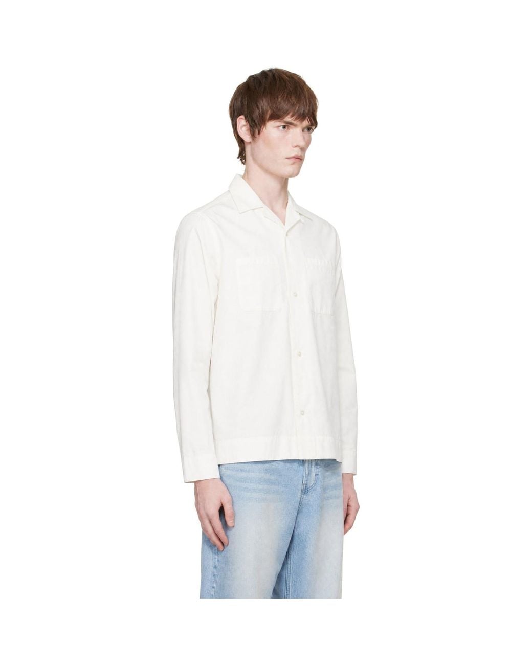 Carter Young White Luis Pyjama Shirt for men