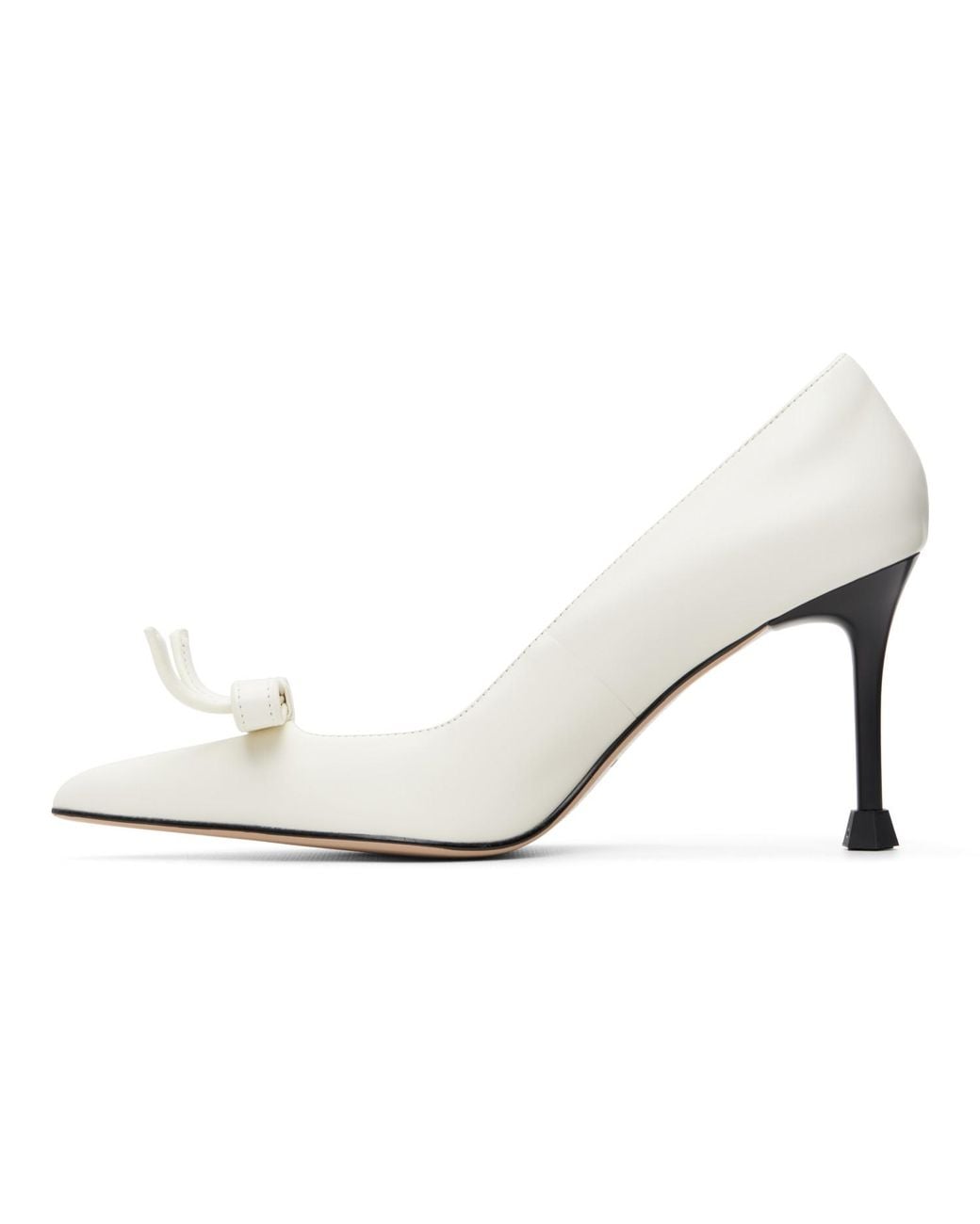ShuShu/Tong White Pointed Toe Heels