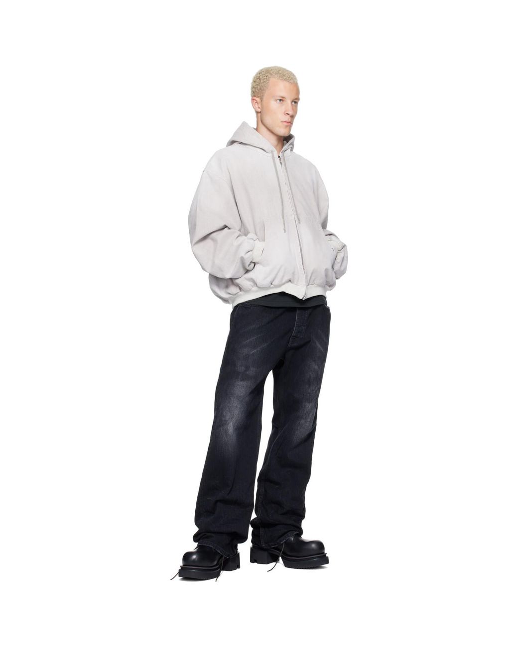 ALEXANDER DIGENOVA Gray Underground Canvas Jacket for men