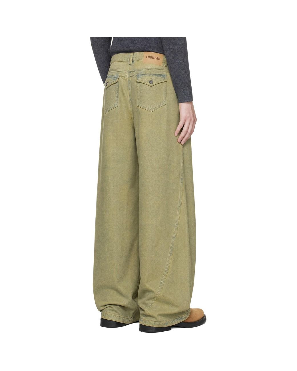 Jean Ample Vert Egonlab pour homme en coloris Green