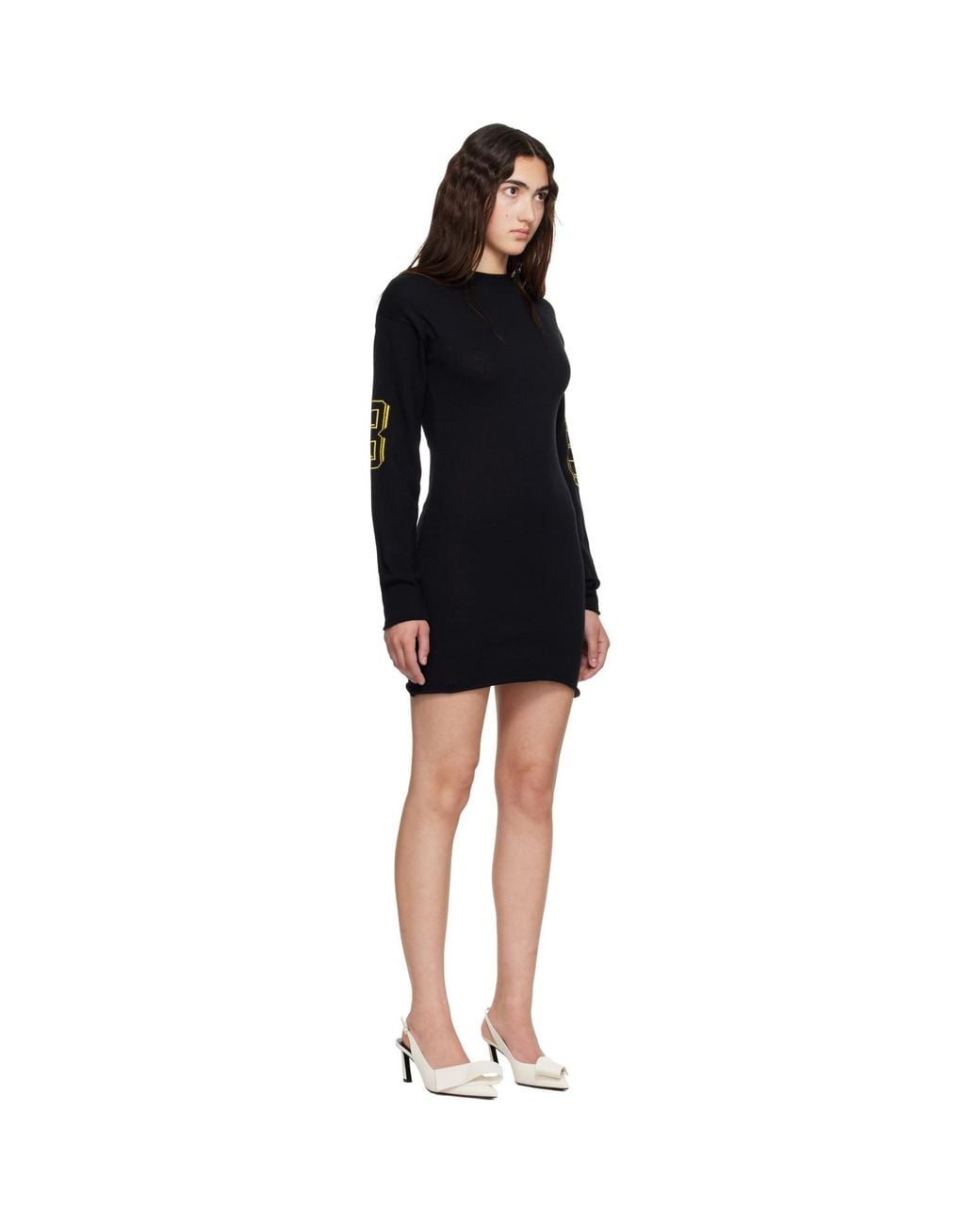 OTTOLINGER Black Jacquard Team Minidress