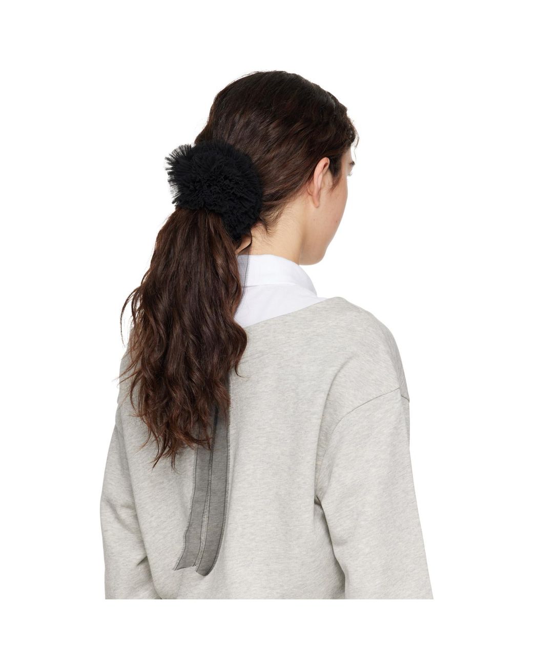 MERRMA Black Ssense Exclusive Tulle Scrunchie