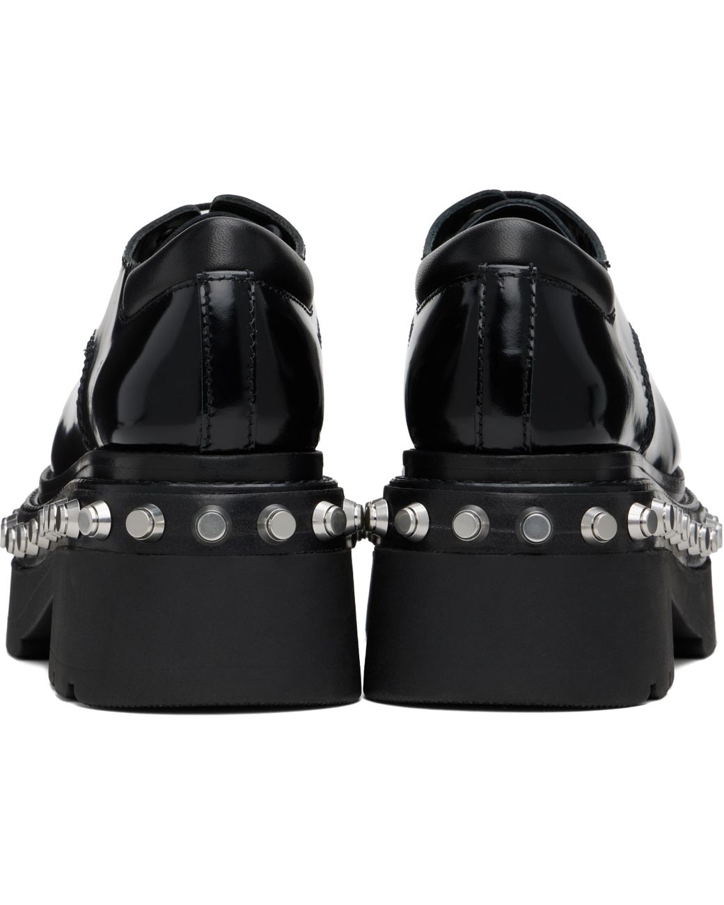 フラットシューズ Atlas Derbies - Alexander Wang - Leather - Black atlas derby in calf leather in BLACK | alexanderwang®