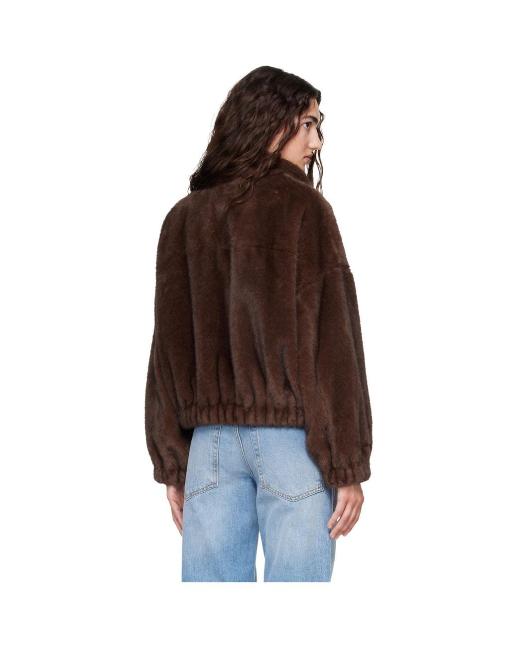 Weekend by Maxmara Brown Anemone Faux-Fur Jacket
