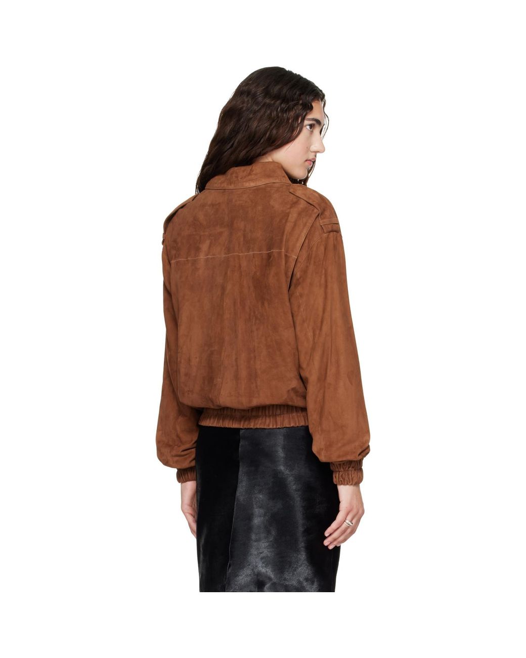 Arma Brown Halti Suede Bomber Jacket