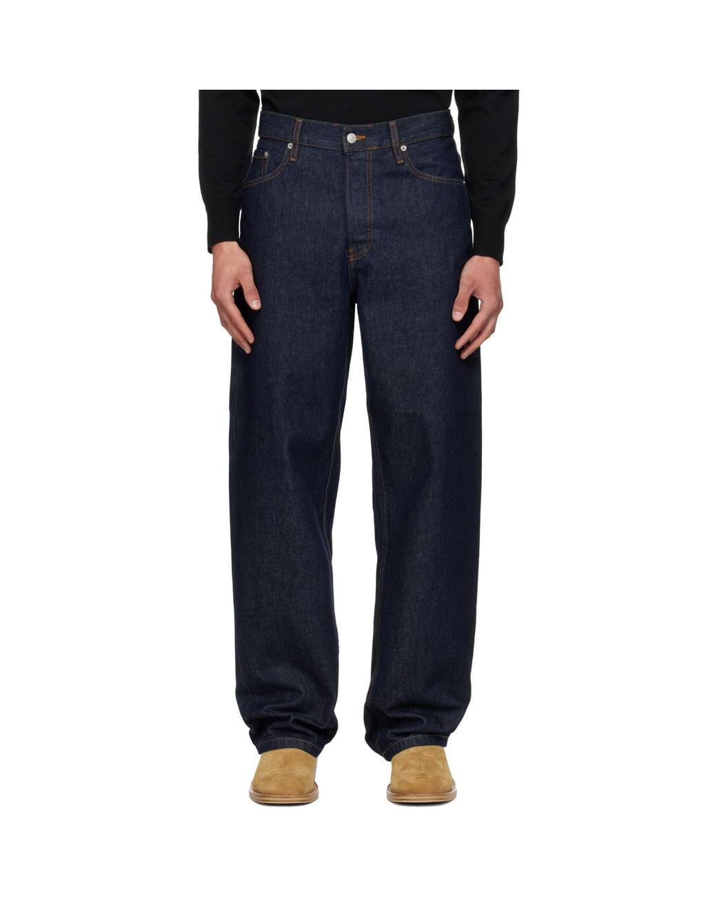 Dries Van Noten Blue Loose Fit Jeans for men
