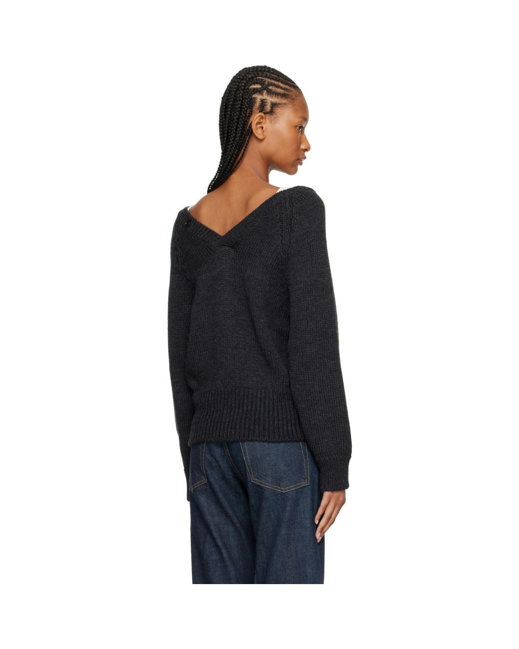 Our Legacy Black Country Henley Sweater