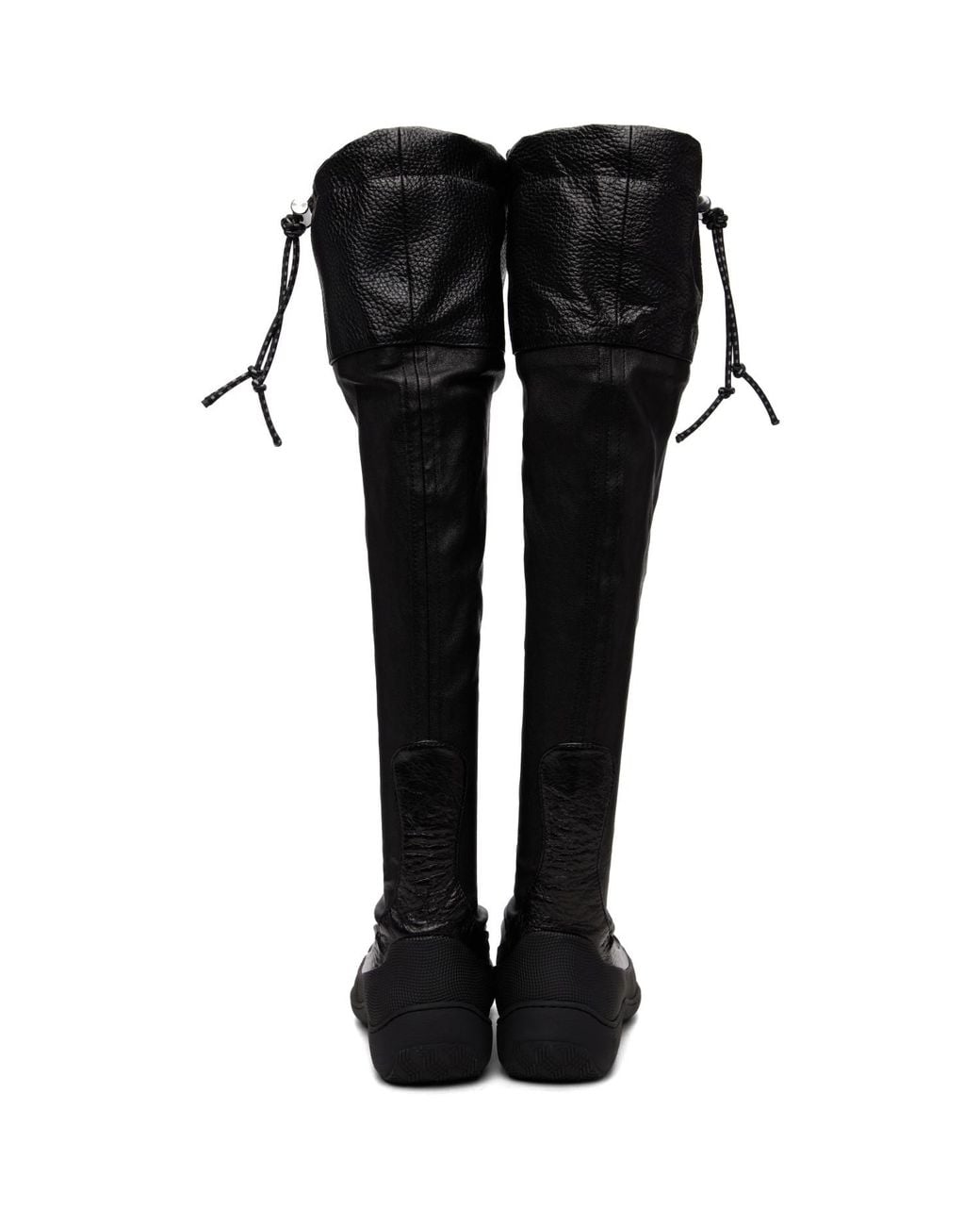 Kiko Kostadinov Black Avocet Leather Tall Boots