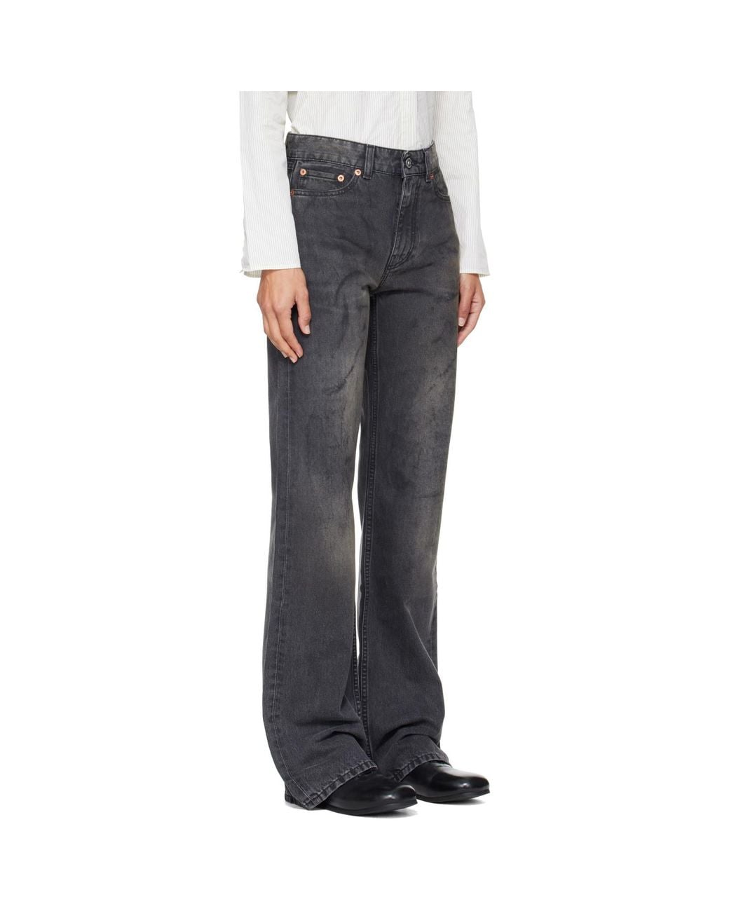 Our Legacy Gray Boot Cut Jeans