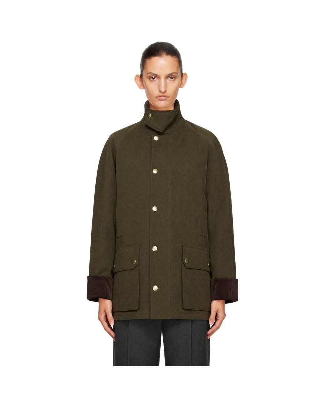 DUNST Green Waxed Cotton Hunting Jacket
