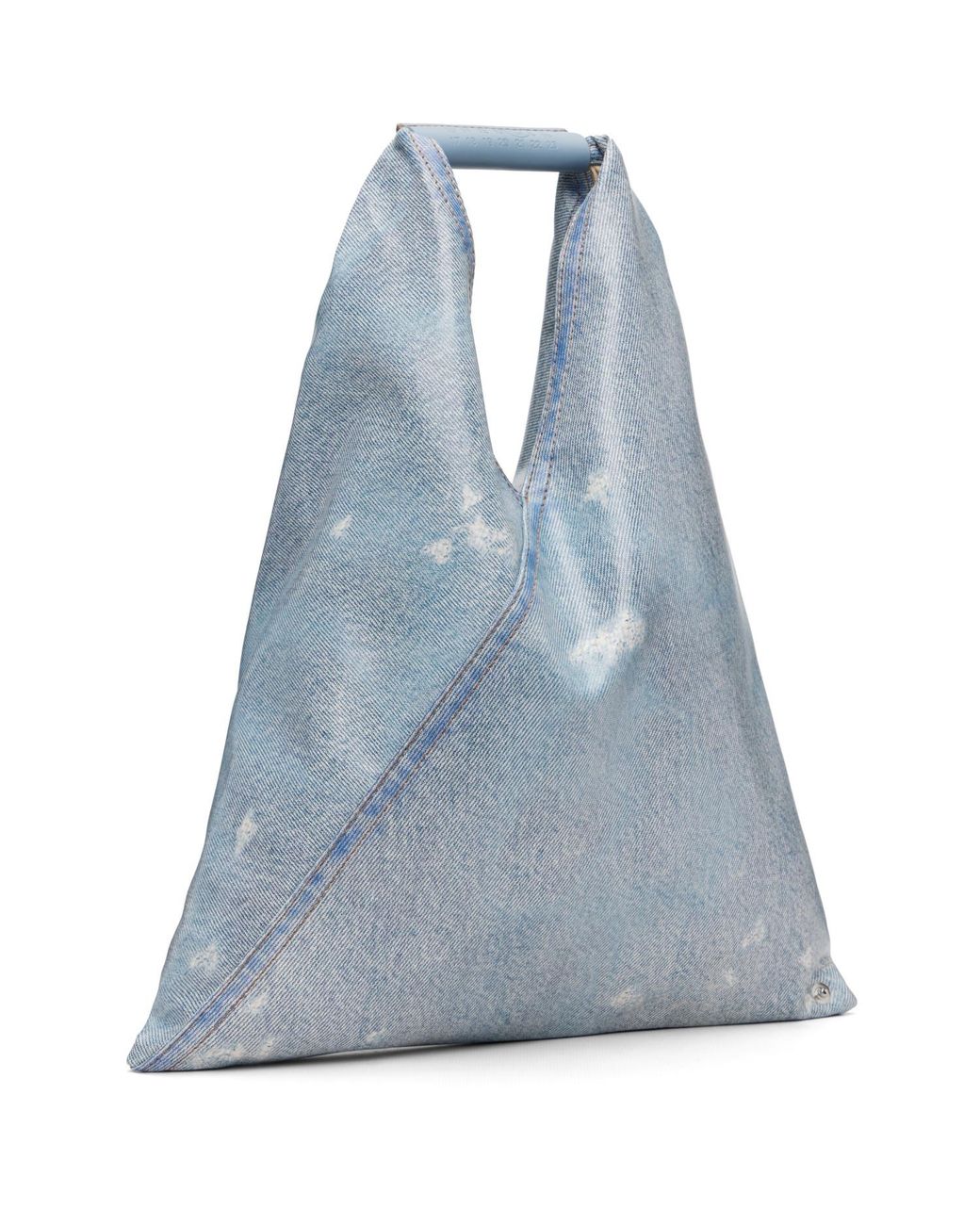 MM6 by Maison Margiela Blue Small Triangle Tote for men