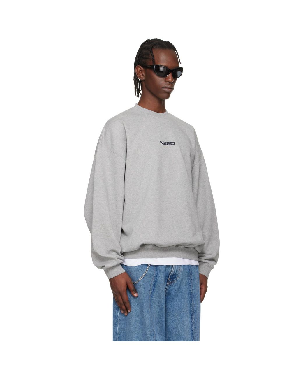 Vetements Gray 'Nerd' Sweatshirt for men