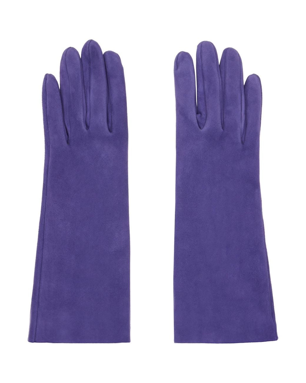 Khaite Purple Remo Mid Gloves