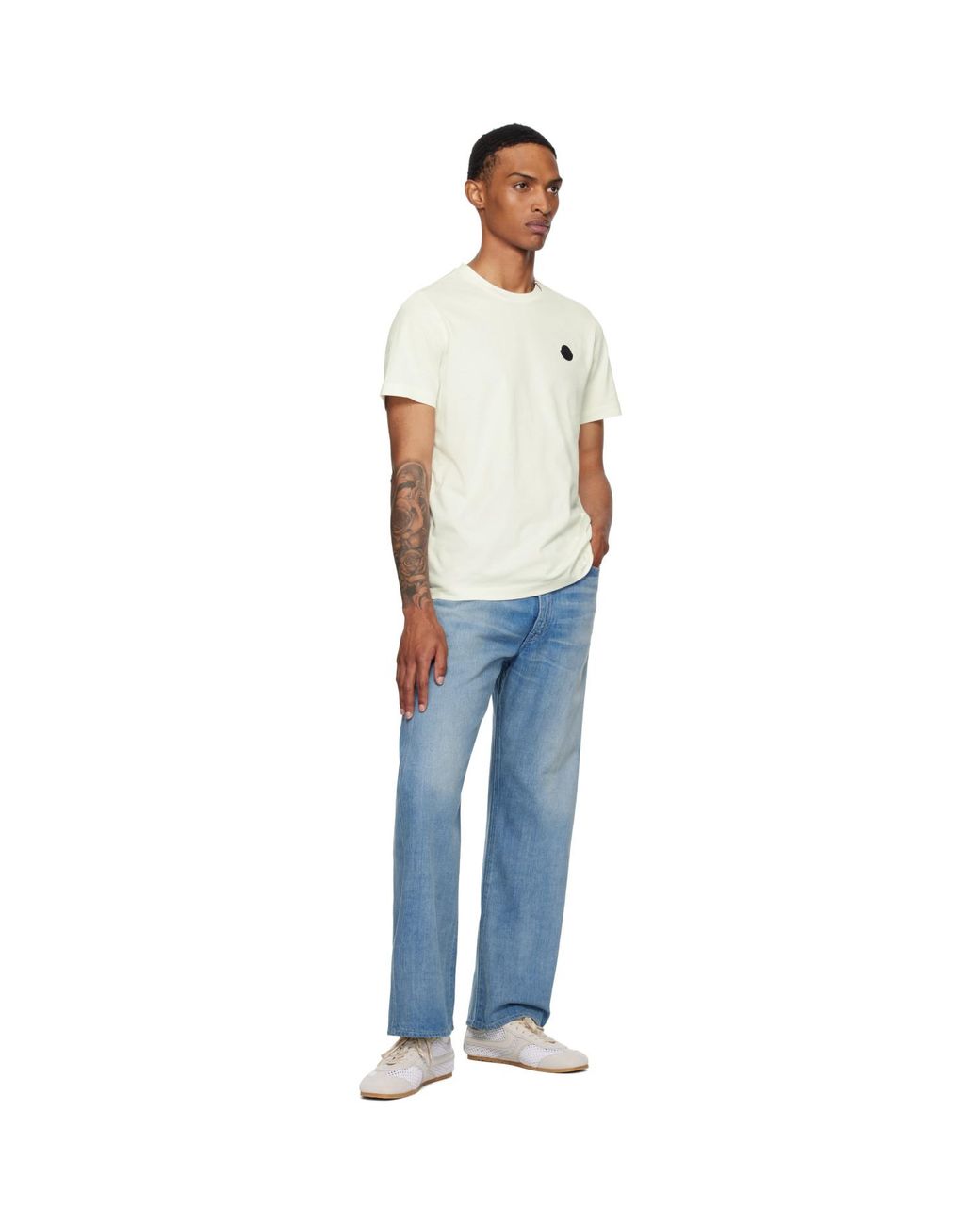 Moncler Black Off- Short Sleeve T-Shirt for men