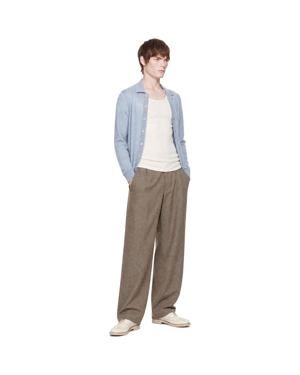 Our Legacy Blue Fall Cardigan for men