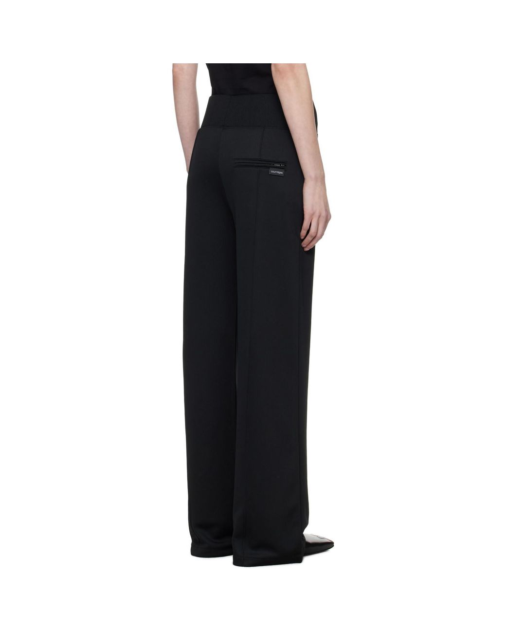 Courreges Black Interlock Tracksuit Trousers
