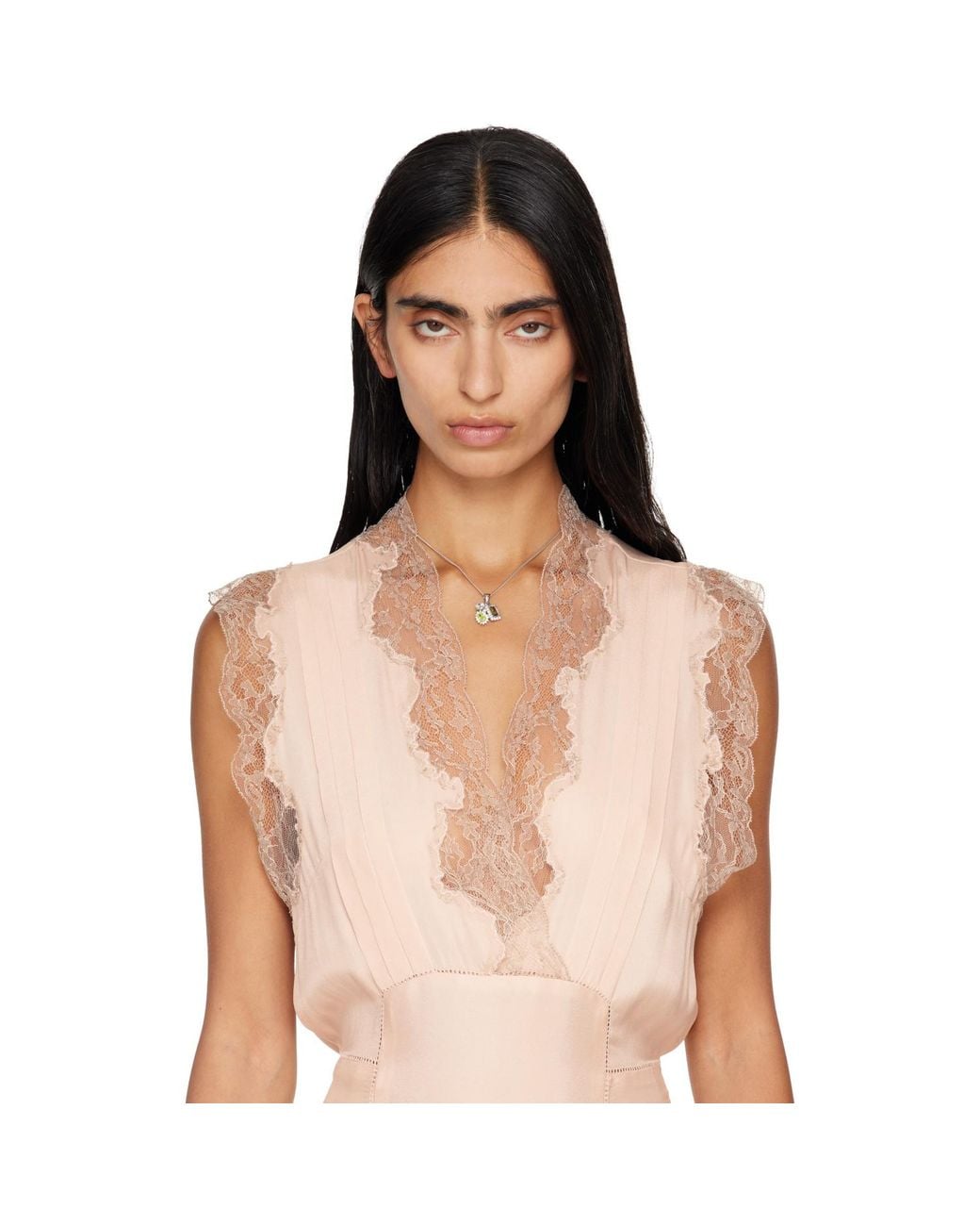 Maison Margiela Metallic Cluster Pendant Necklace