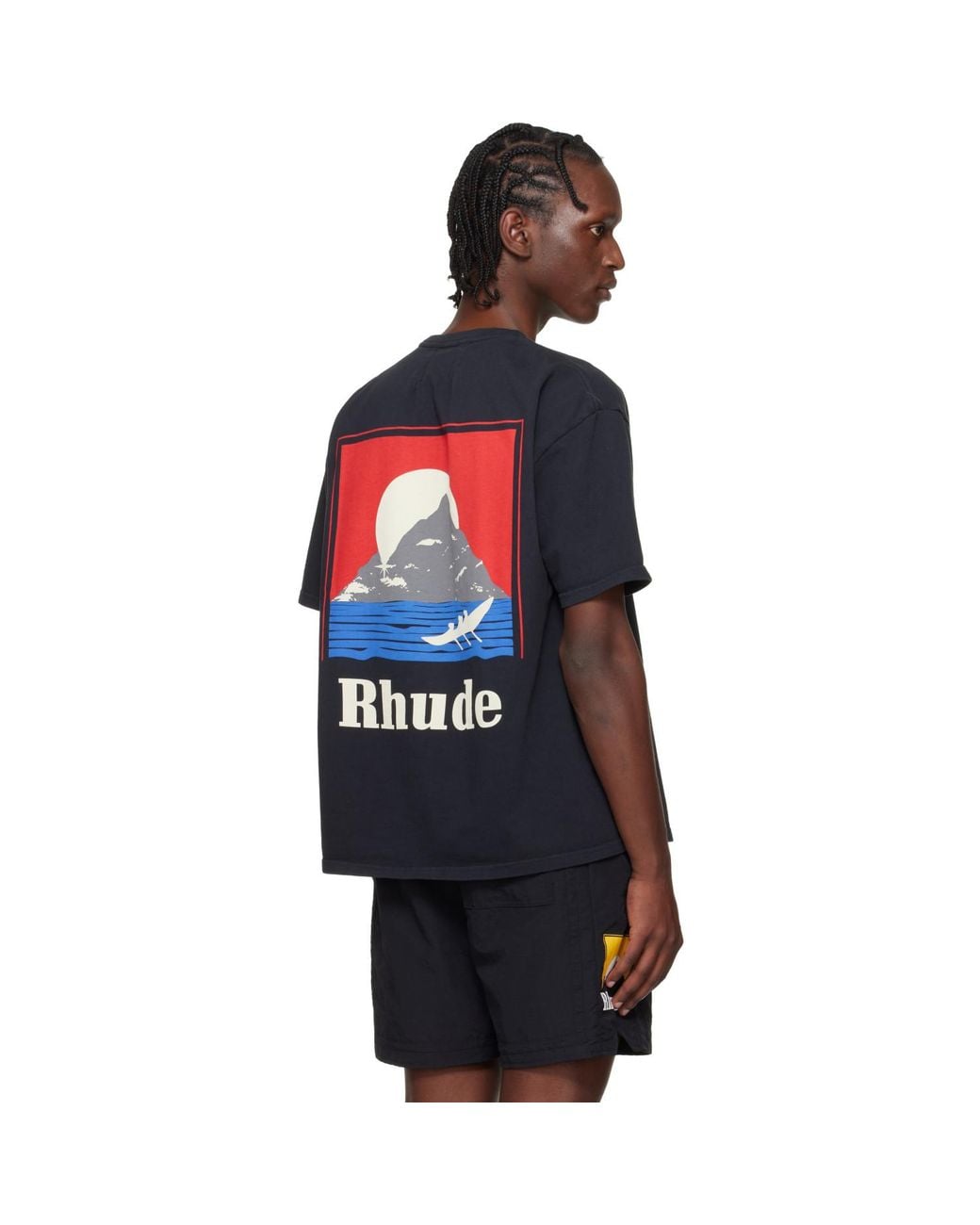 Rhude Blue Moonlight Regatta T-Shirt for men