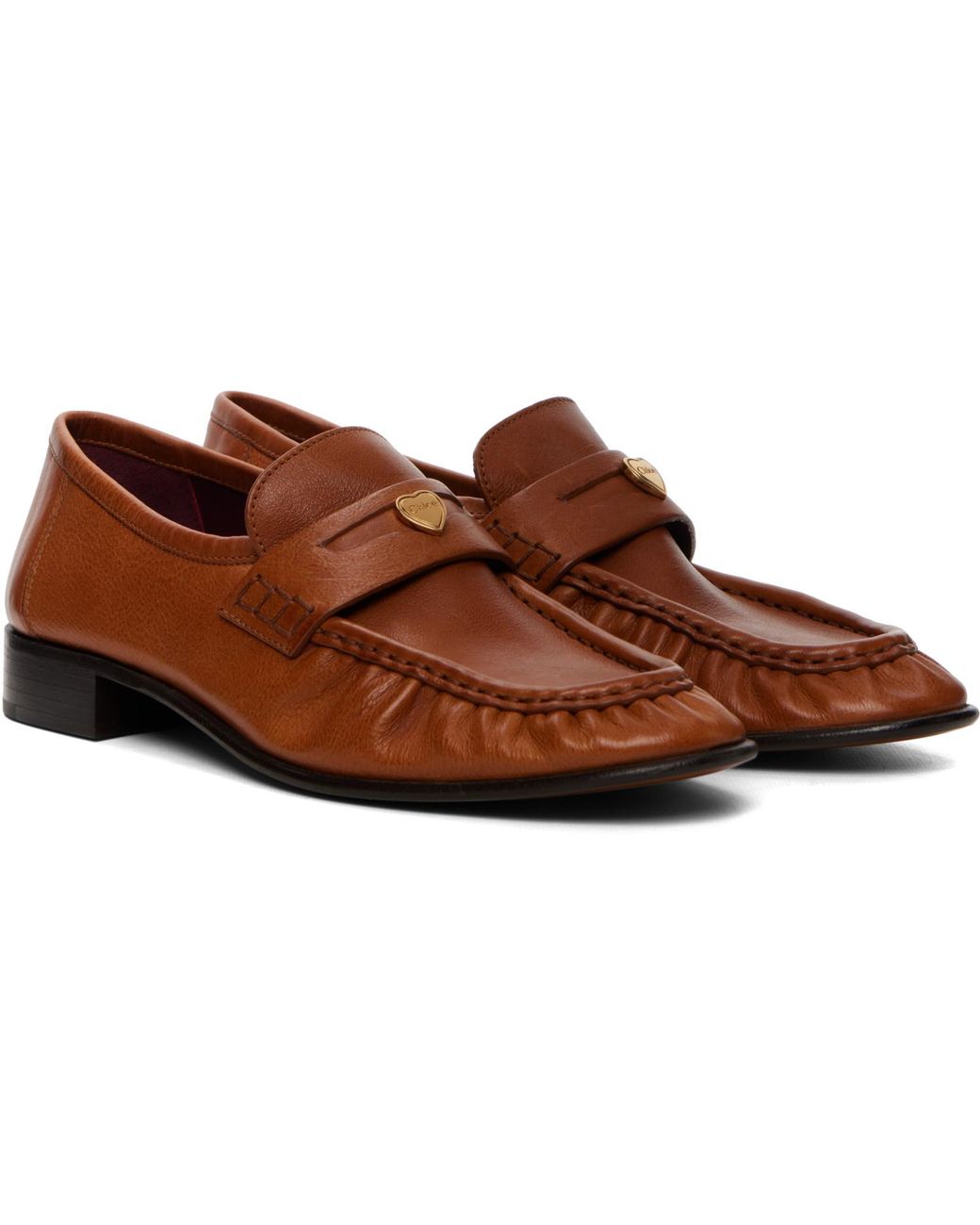 Chloé Brown Letti Loafers