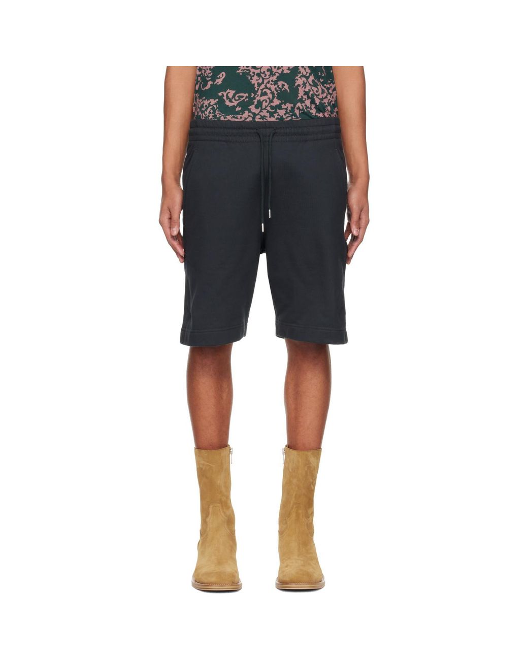 Dries Van Noten Blue Drawstring Shorts for men