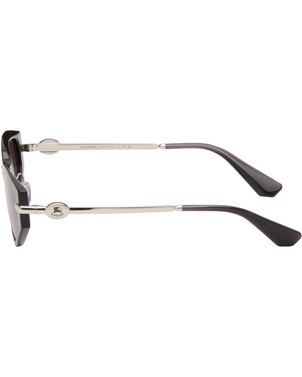 Burberry Gray Oval Sunglasses