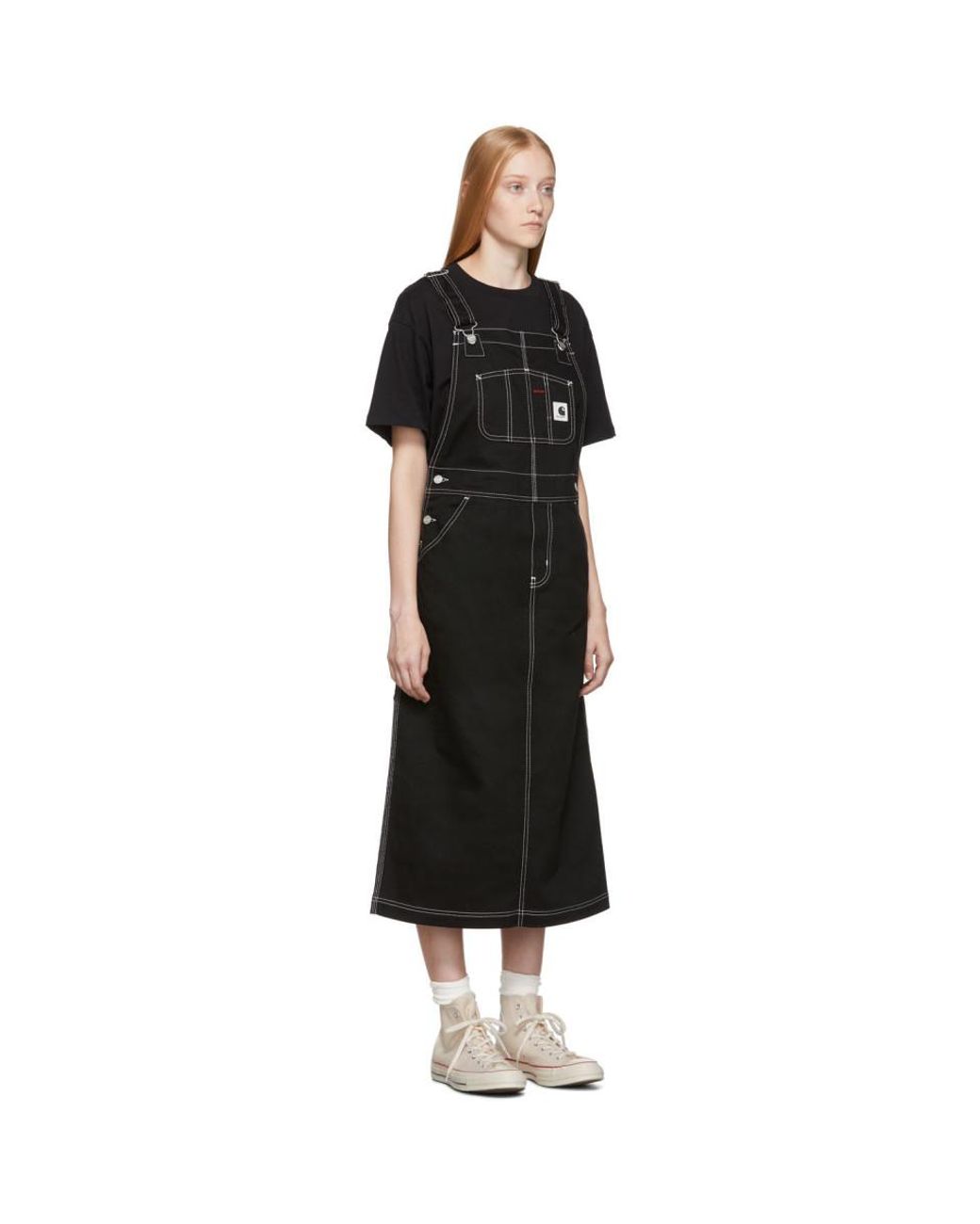 Carhartt WIP Black W Bib Long Overall Dress | Lyst Australia Carhartt WIP Black W Bib Long Overall Dress | Lyst Australia