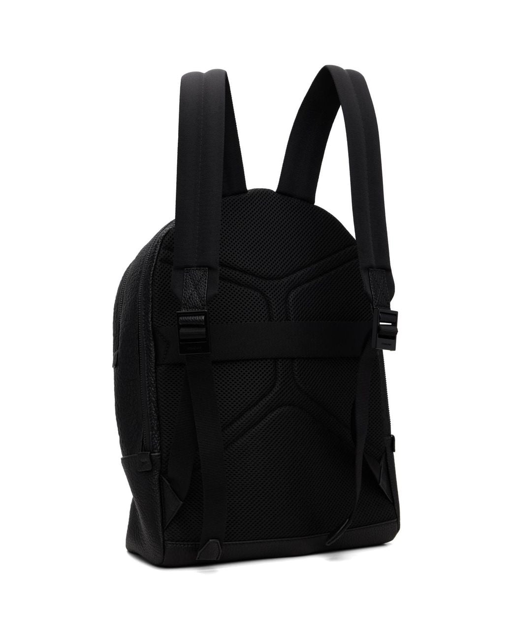 Ferragamo Black Leather Backpack for men