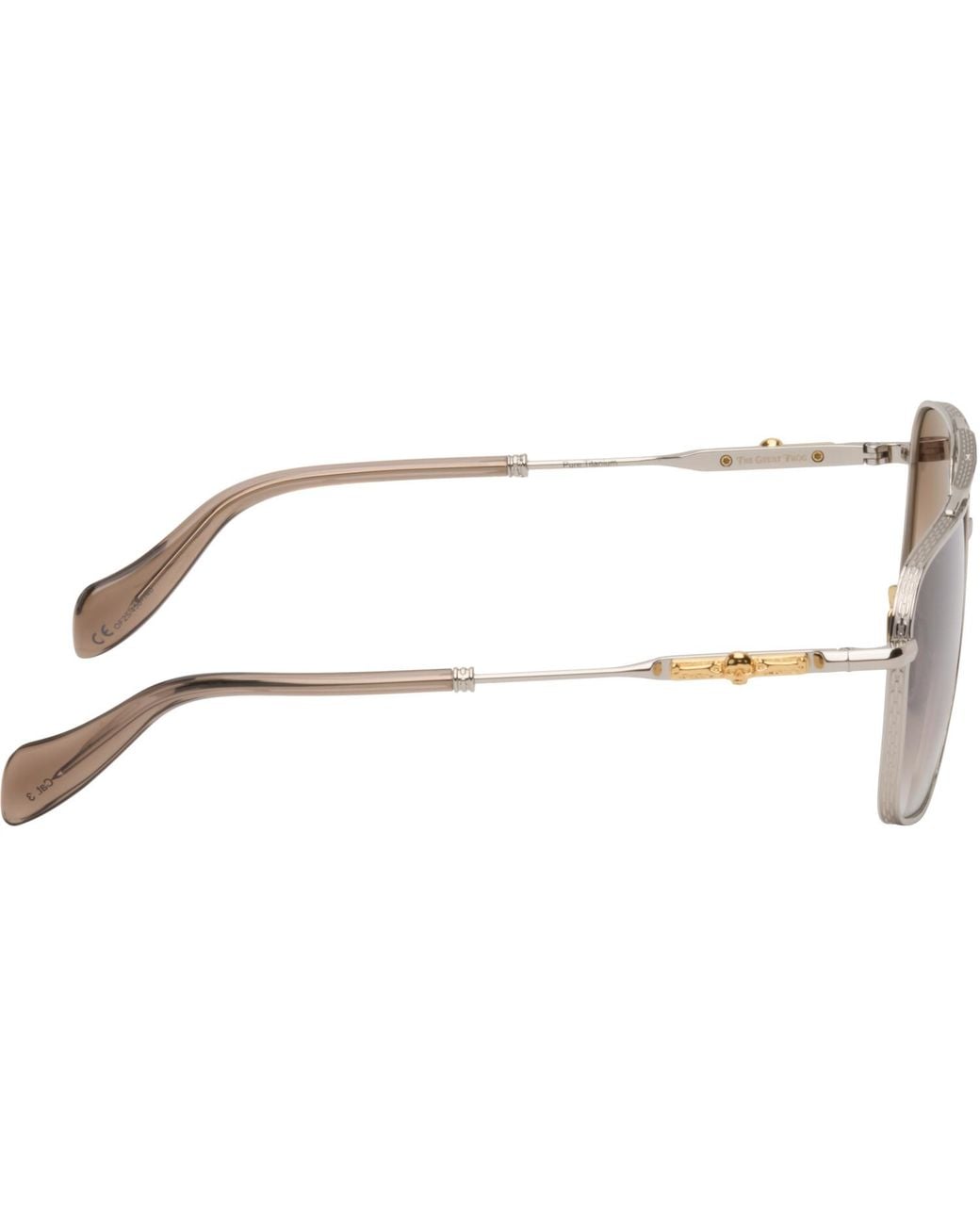 Cutler & Gross Brown The Great Frog Edition Ganton Navigator Sunglasses for men