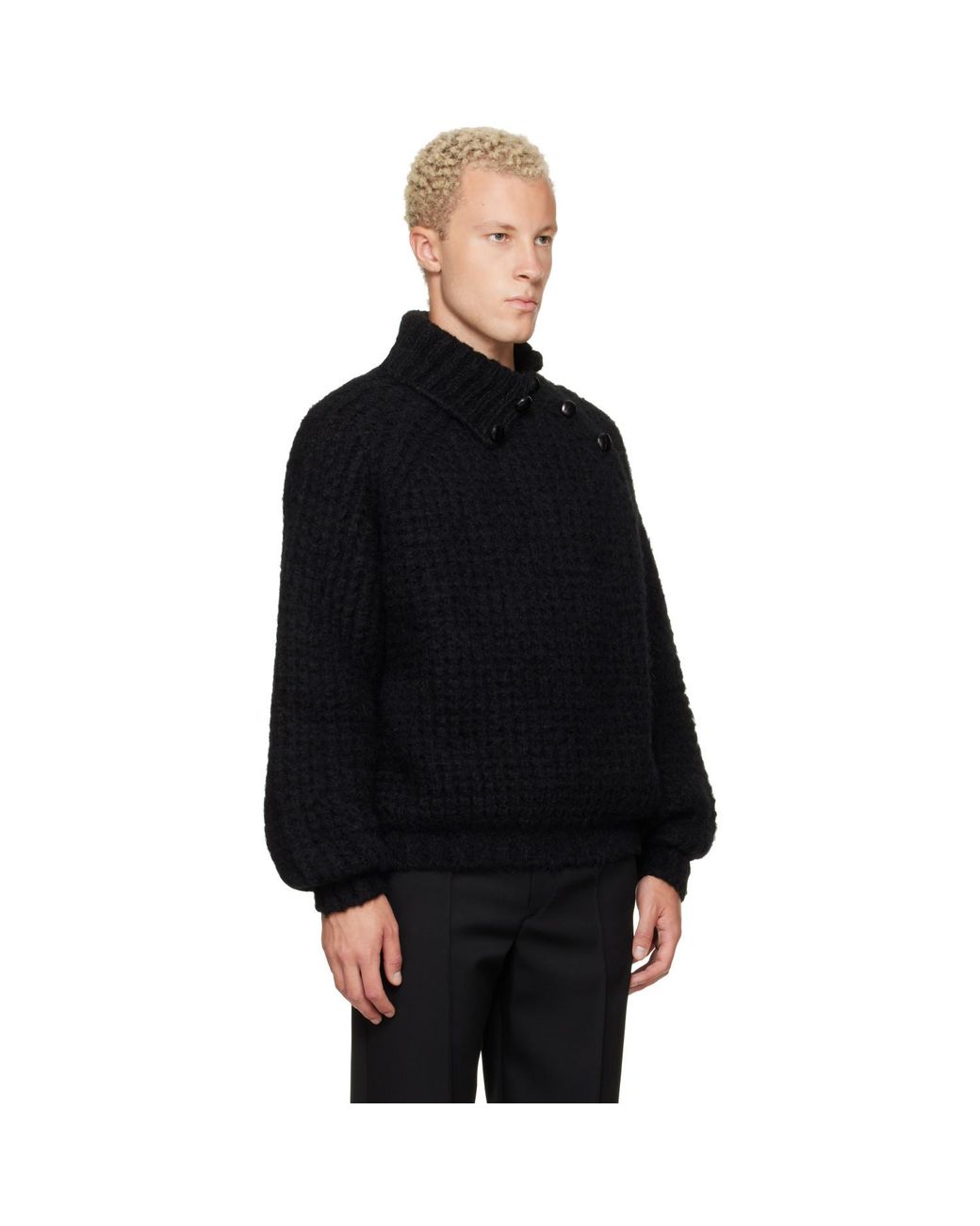Isabel Marant Black Lyas Sweater for men
